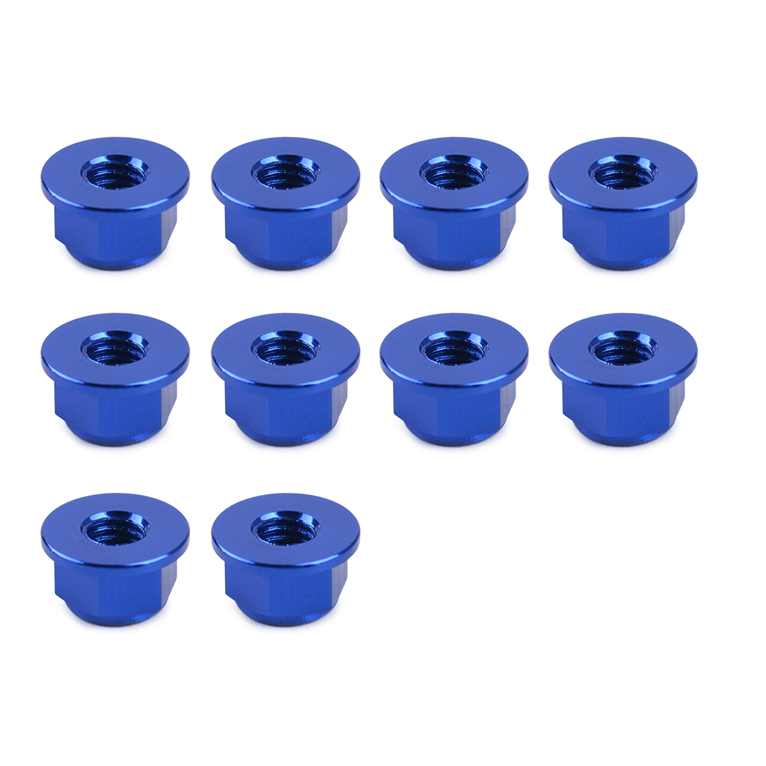 10pcs M4 Aluminum Alloy Wheel Rim Lock Nuts for 1/10 RC Car EP Nitro Anti-Loose