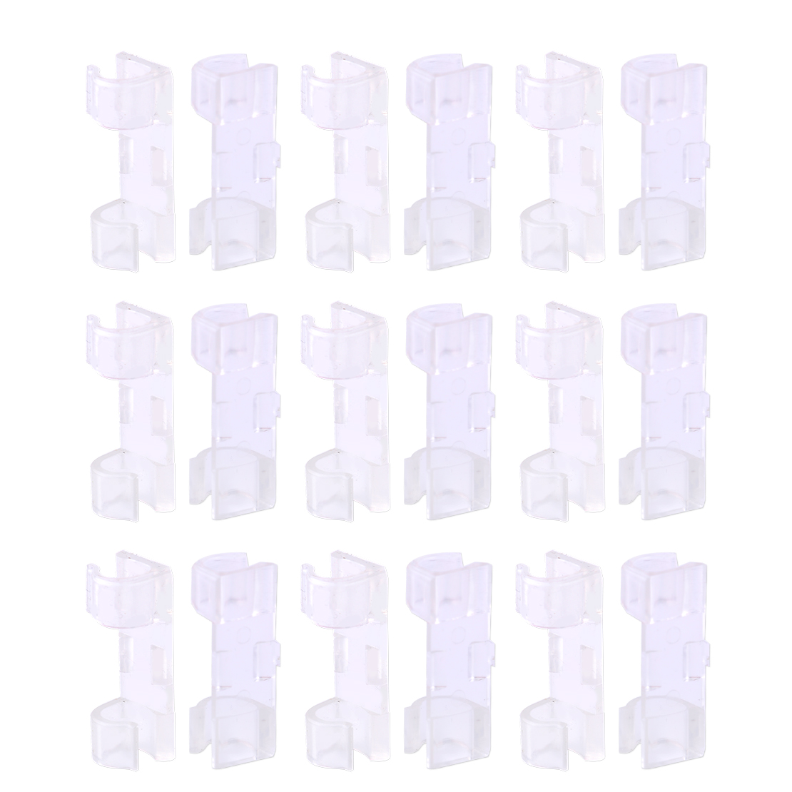 20x Self Adhesive Wire Cable Cord Clips Clamp Table Wall Tidy Organizer Holder - Picture 6 of 7