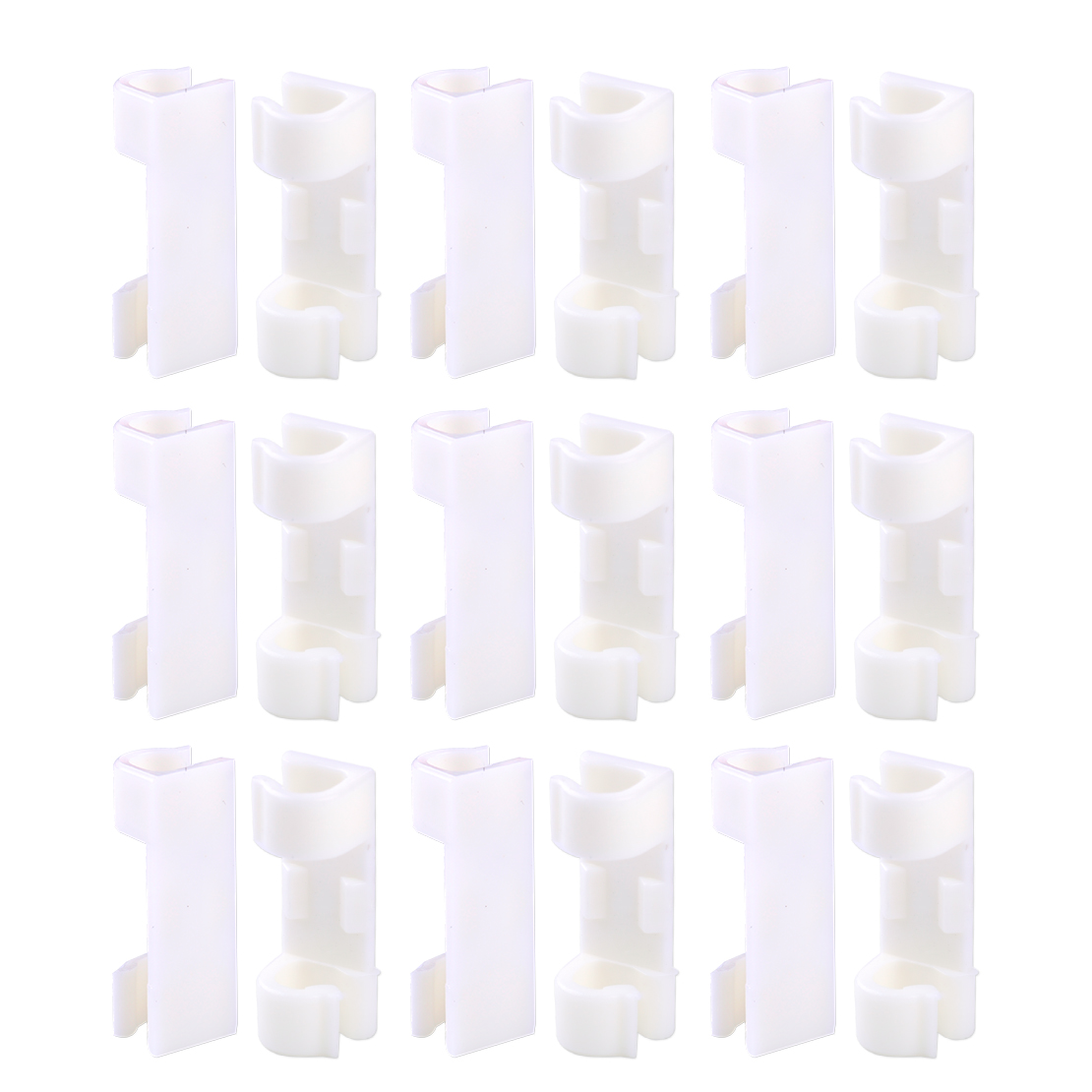 20x Self Adhesive Wire Cable Cord Clips Clamp Table Wall Tidy Organizer Holder - Picture 5 of 7