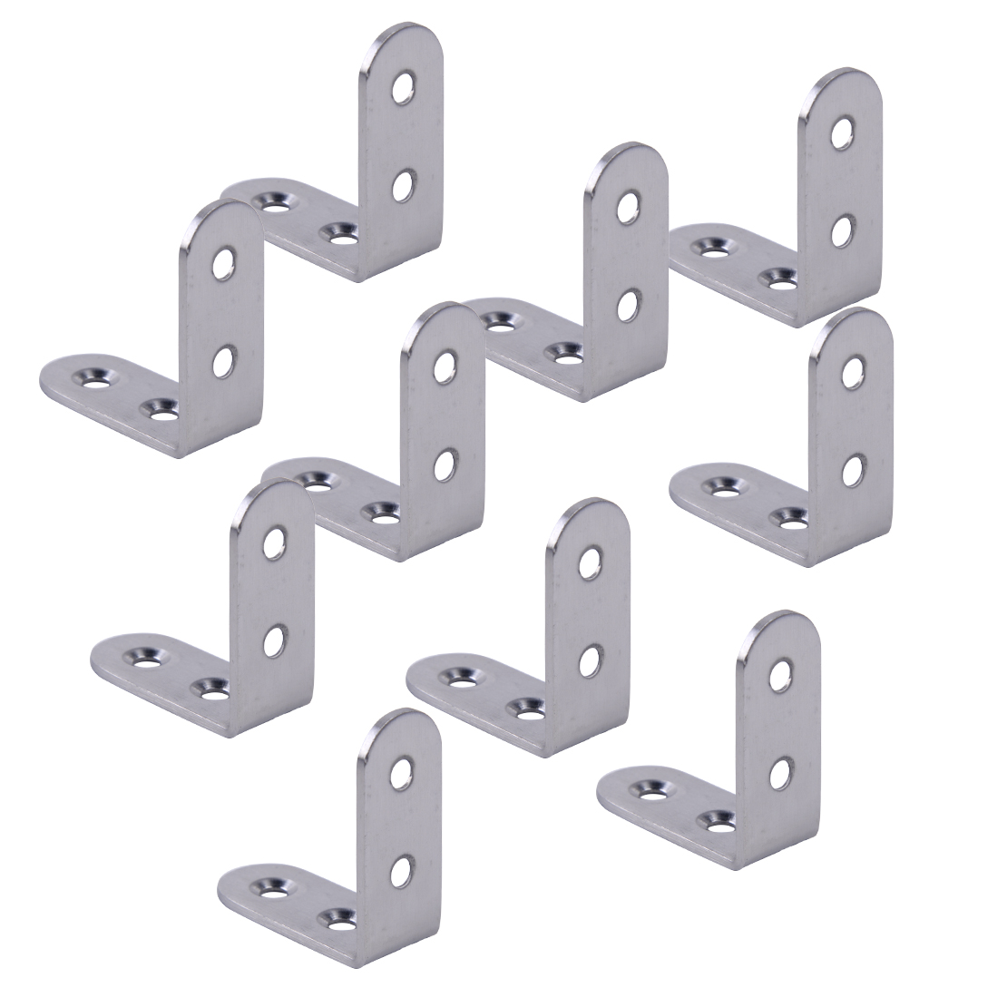 10x Stainless Steel Right Angle Bracket Corner Brace Joint Shelf Support ShapeJU 