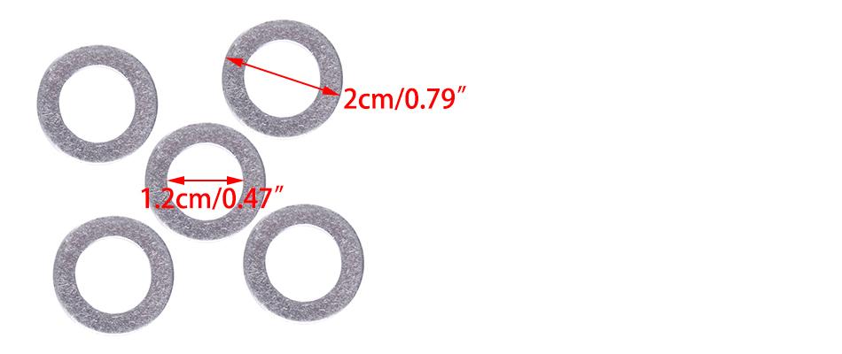 Copper Crush Washer Set For Toyota Oil Drain Plug – 10 Pack (Japan Made) 6 thumbnail image