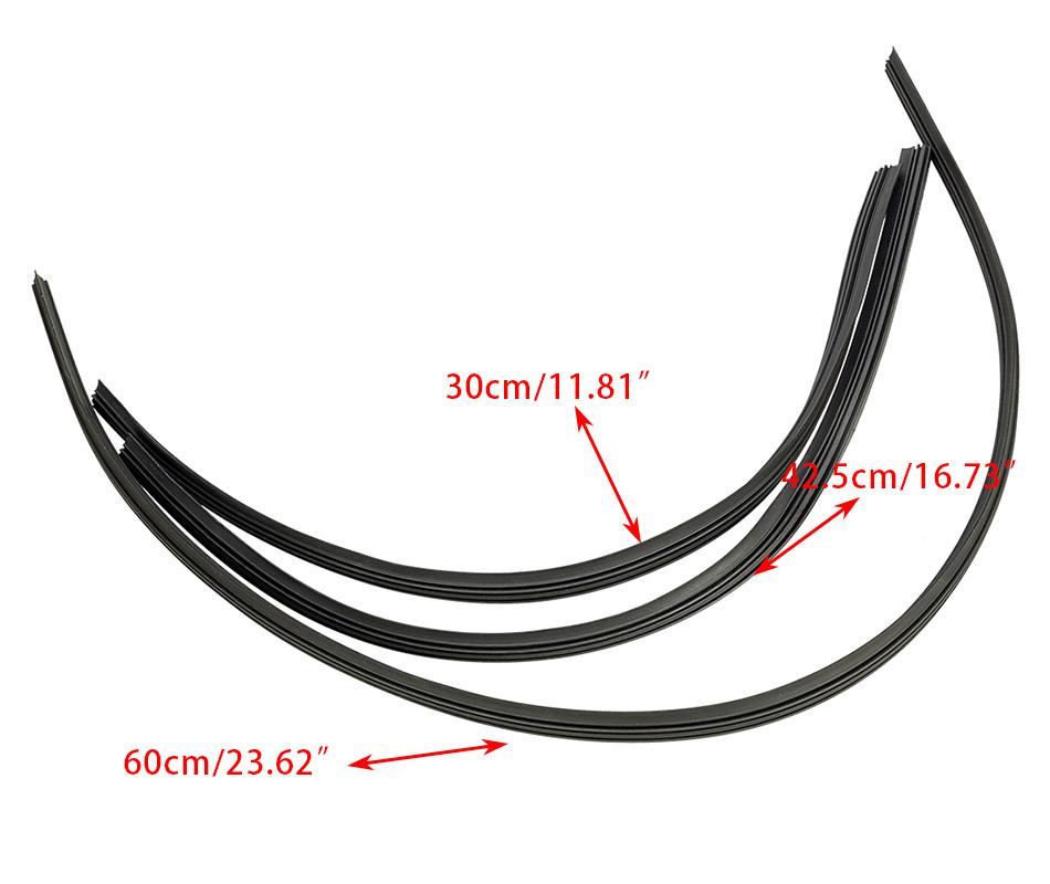3Pcs/Set Front & Rear Wiper Rubber Insert Fit for Honda CR-V 2017