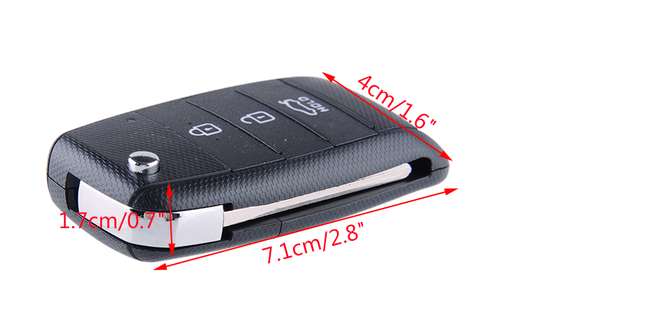 3-Button Remote Key Fob Case Shell Fit for Kia Sportage Sorento