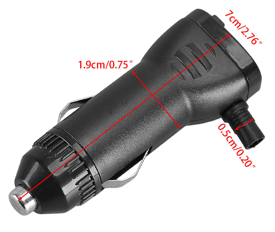 パワー 12V-24V 1M Car Cigarette Lighter Socket Plug Connector With On/Off