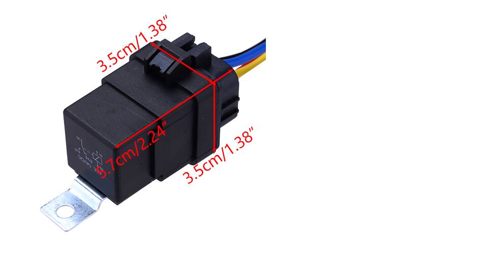 bbst  1Pcs Car 12V 40A 5Pin Relay Switch Harness Socket Waterproof