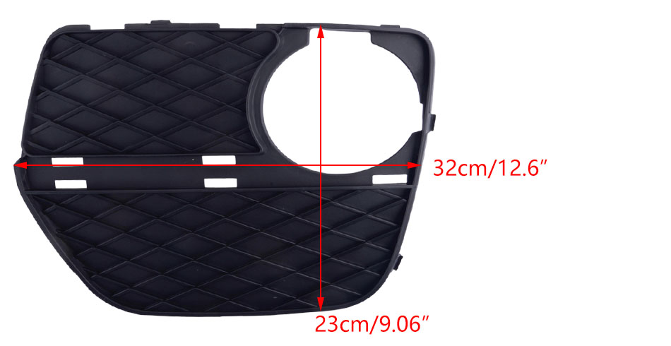 yuuu.　36 Front Left Bumper Grill Fog Light Lamp Grille fit for BMW X6 E71