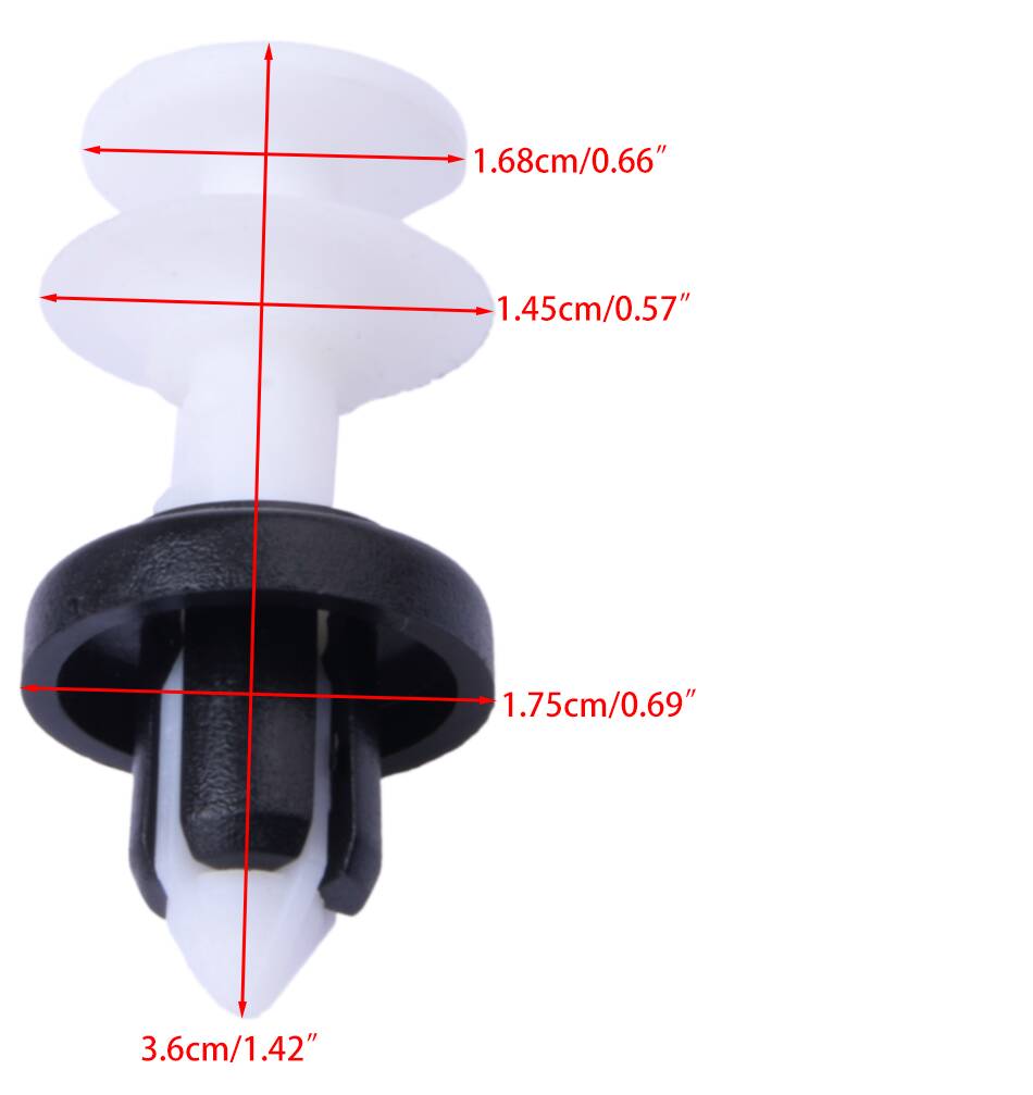 5 Pieces Car Door Pillar Card Panel Moulding Trim Retainer Clips For Honda (White)
