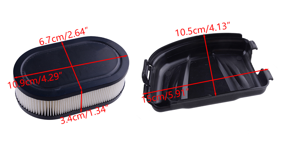 Sostituisci coperchio filtro aria motore con kit compatibile 594106