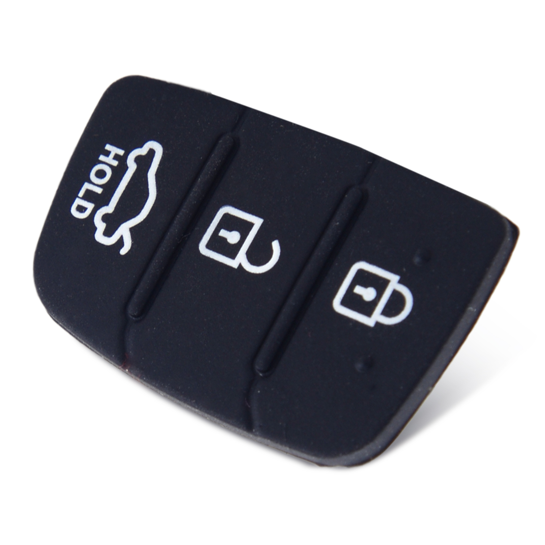 Gummi Remote Schlüssel Kasten Schale 3 Tasten Kissen für Hyundai