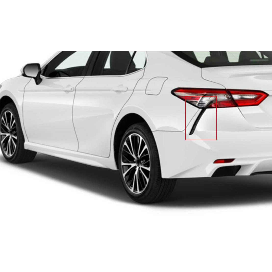 2pcs Rear Bumper Side Extension Trim Fit for Toyota Camry SE XSE