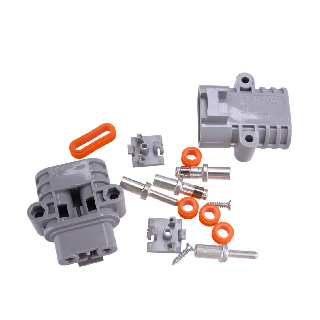 1Pair 50A 600V High Power Male Female Connector For Electric Car