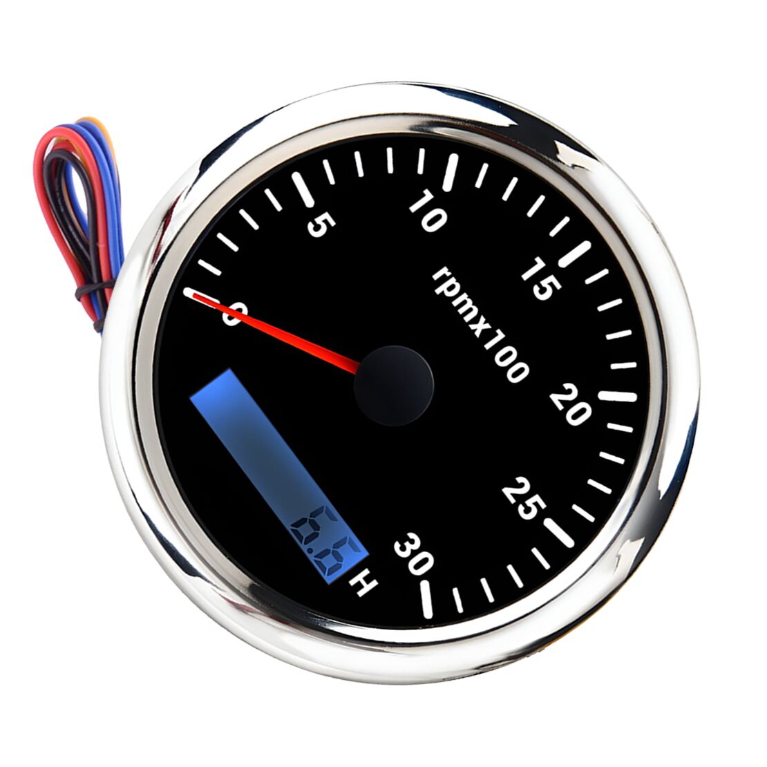 85MM 0-3000RPM Engine Diesel Tachometer Gauge with LCD Hourmeter
