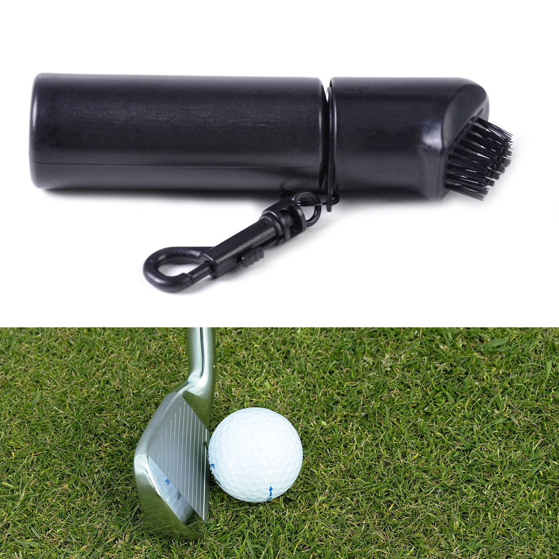 Black 150ml Golf Club Ball Cleaning Brush Washer Cleaner Clip + Water ...