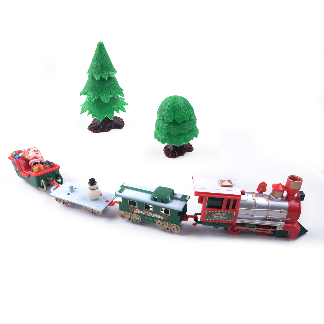 Christmas Musical Train Christmas Tree Tracks with Light Kid Toy Gifts ...