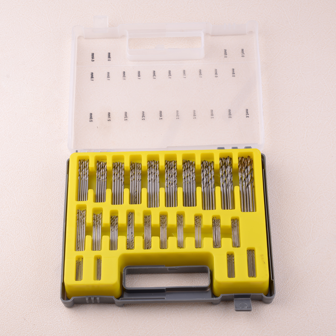 150x 0.4mm 3.2mm Mini Micro Power Spiralbohrer Set Kleine Präzision HSS Kit